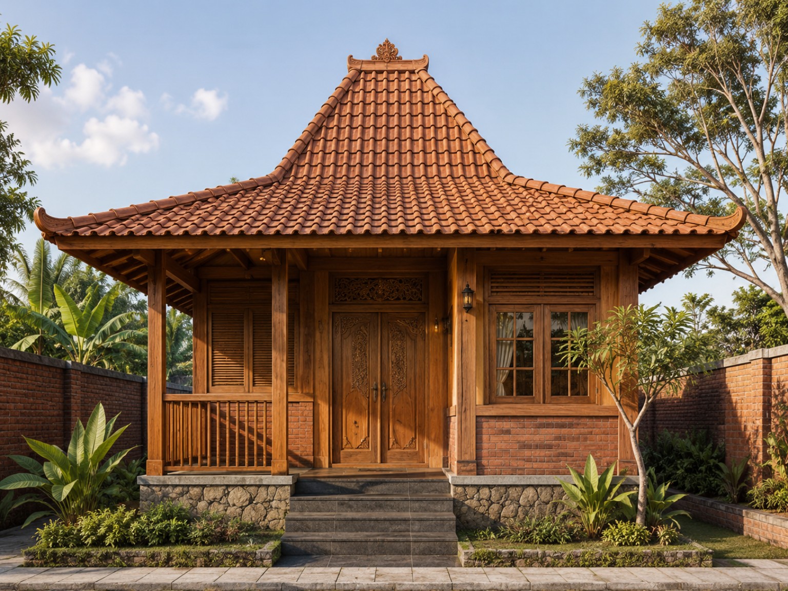 Rumah Type 21 bergaya tradisional Sunda