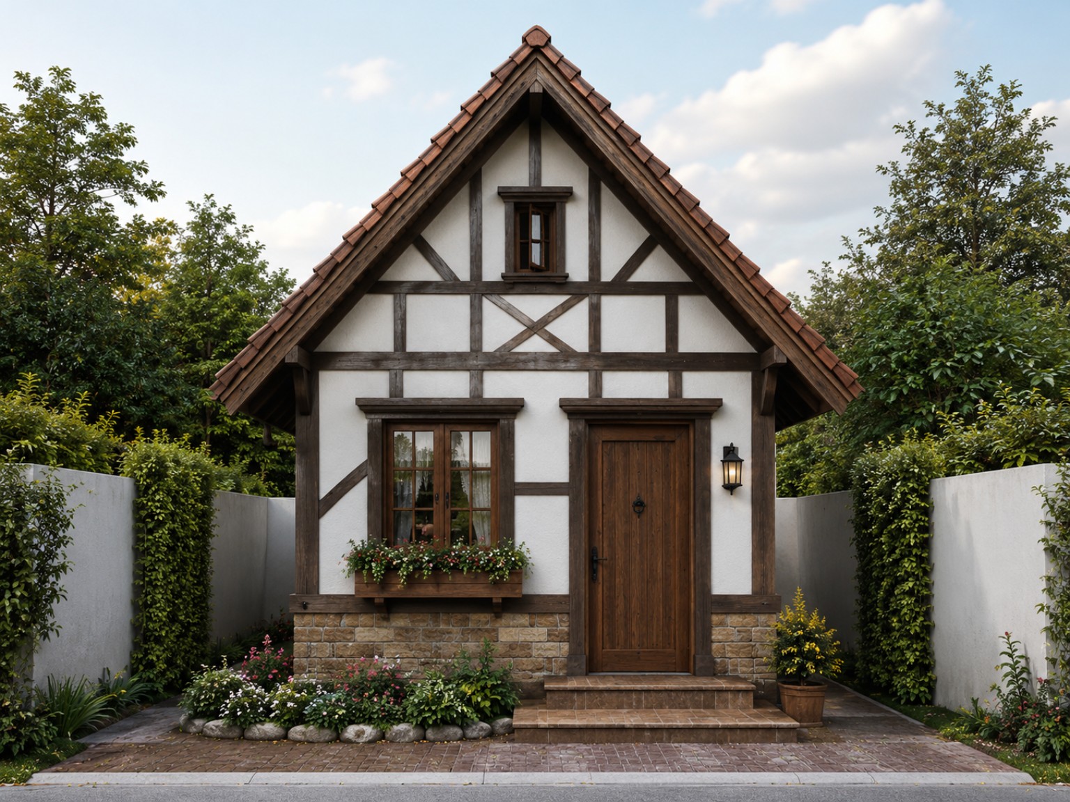 Rumah Type 21 bergaya Traditional German